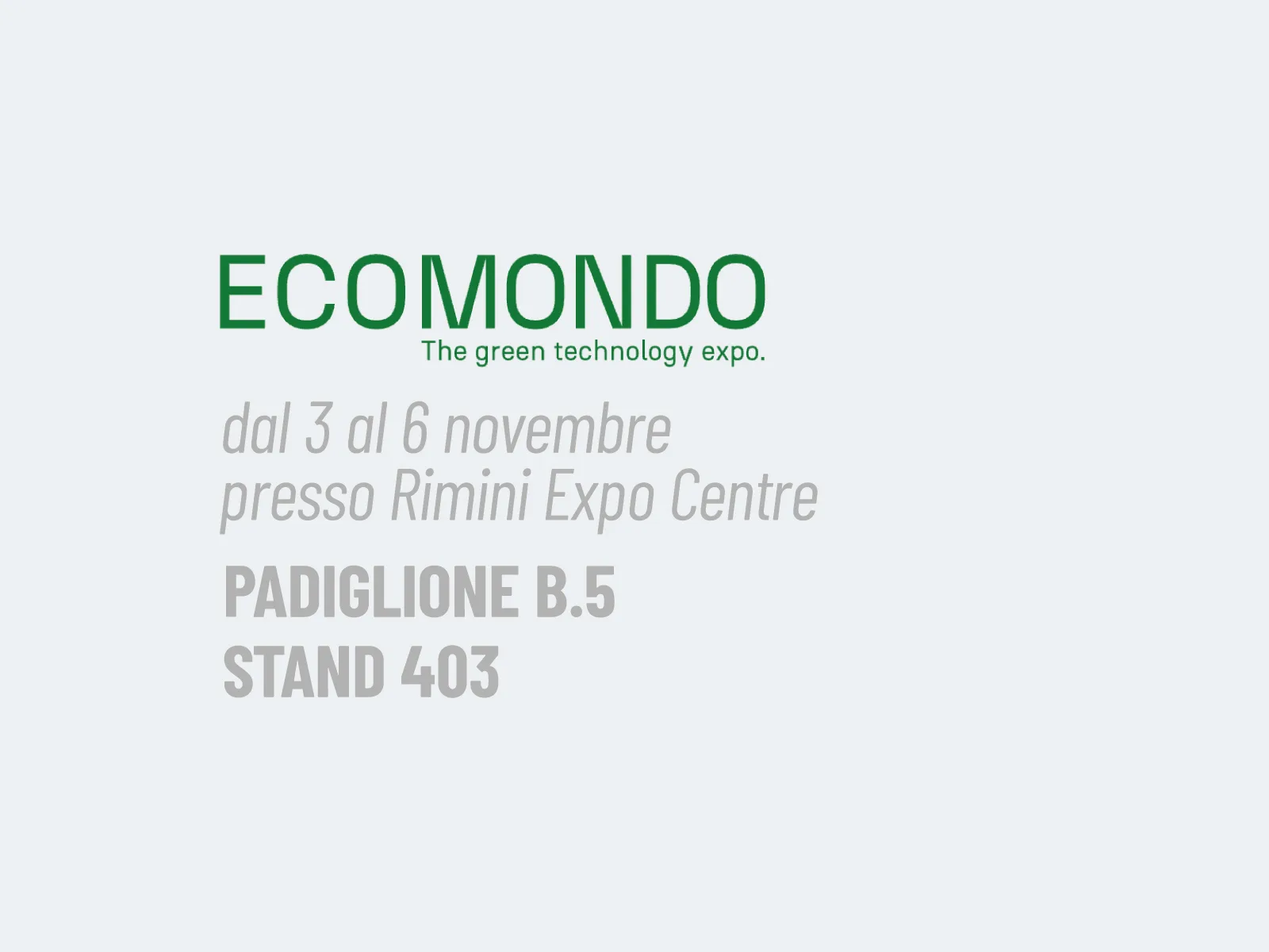 Ecoline-Ecomondo-2026